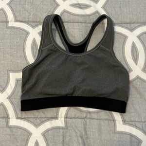 Like new, Avia brand, size medium, gray black trim sports bra
